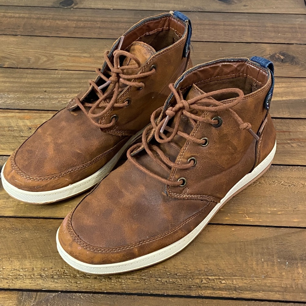 GH Bass Mens Brown Chukka Boots Mid Top Sneaker 713288BRTN Size 10